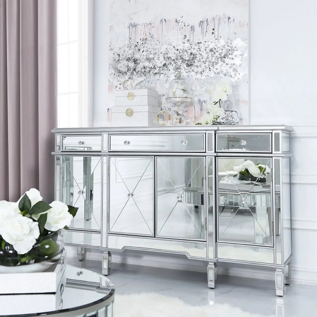 How to Incorporate Mirrored Furniture into the Living Room - NJ Home Interiors