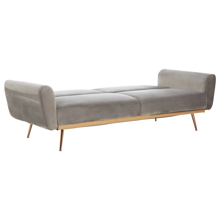 Halton Grey Velvet Sofa Bed Studio 55