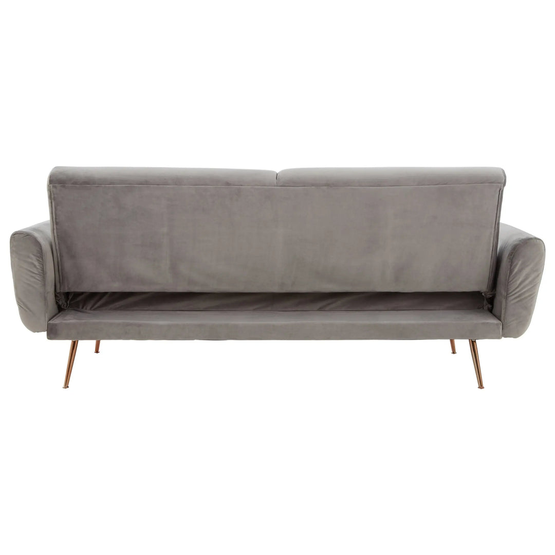 Halton Grey Velvet Sofa Bed Studio 55