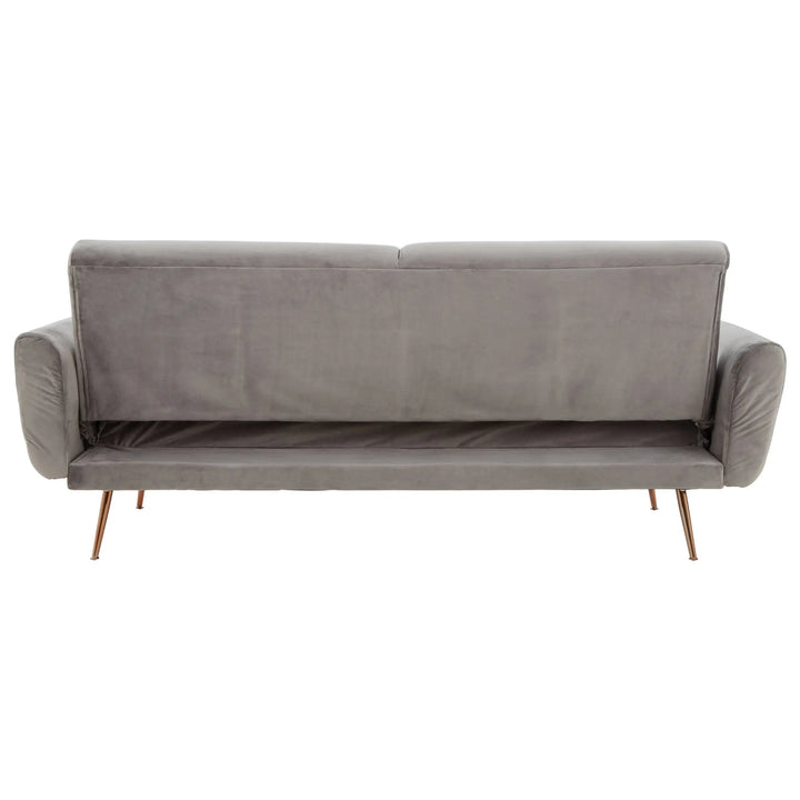 Halton Grey Velvet Sofa Bed Studio 55