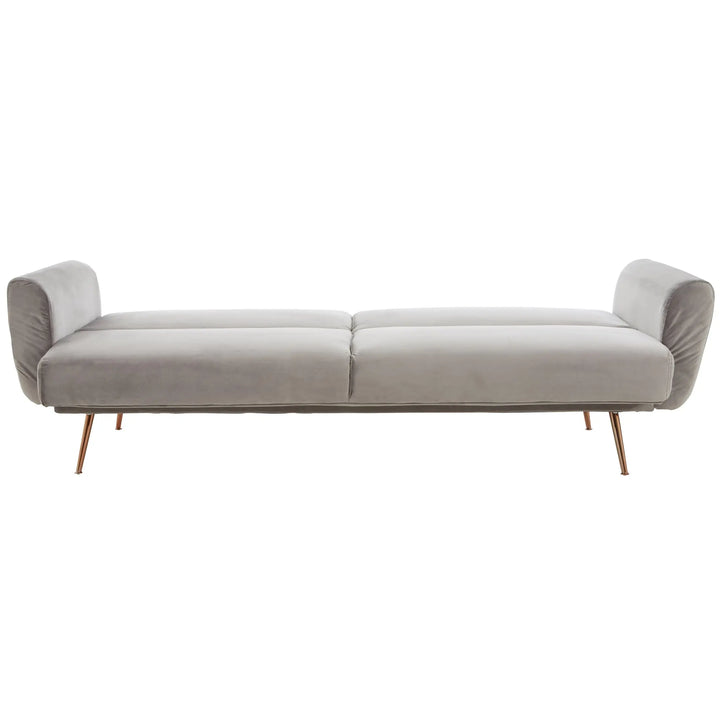 Halton Grey Velvet Sofa Bed Studio 55