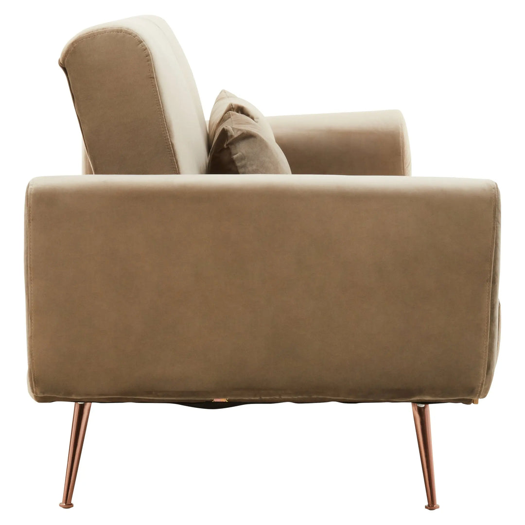 Halton Mink Velvet Sofa Bed Studio 55