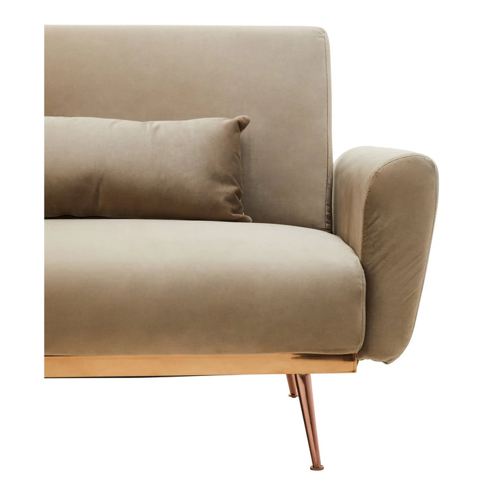 Halton Mink Velvet Sofa Bed Studio 55