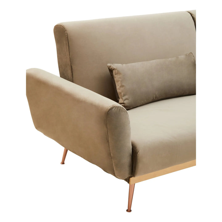 Halton Mink Velvet Sofa Bed Studio 55