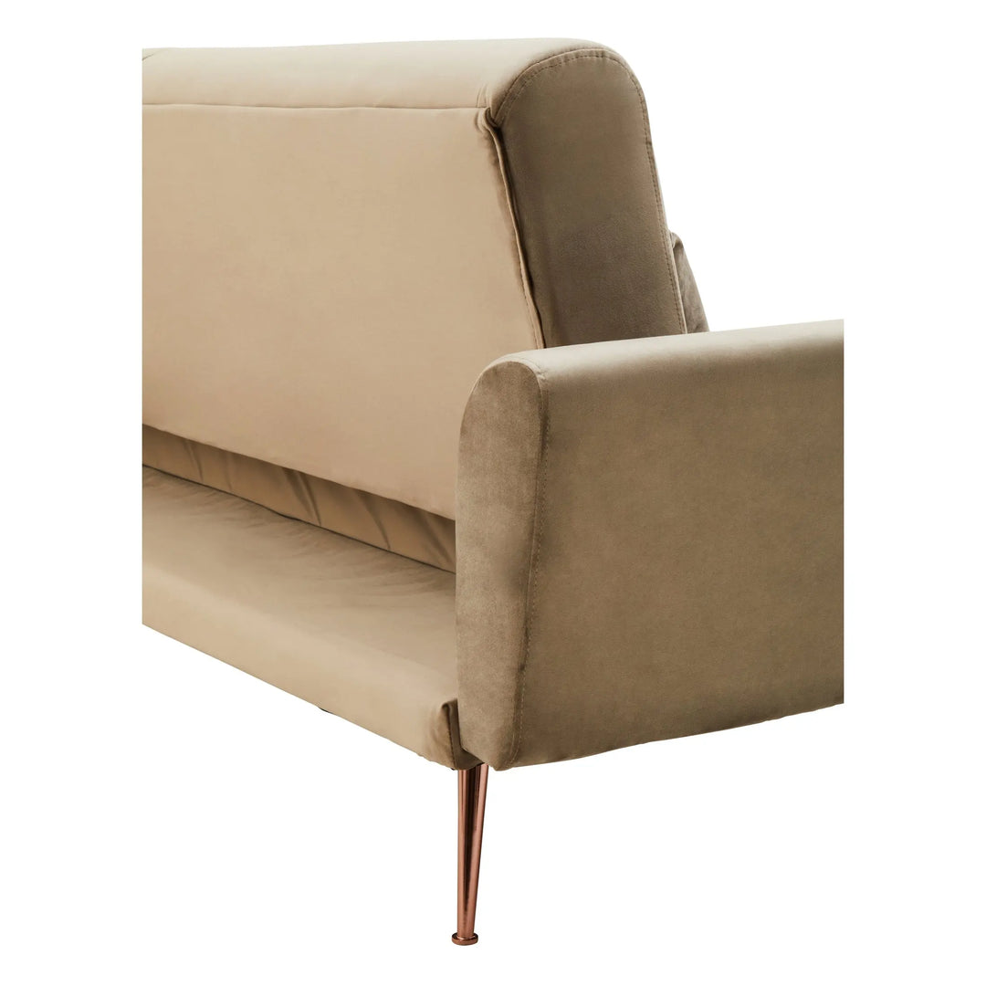 Halton Mink Velvet Sofa Bed Studio 55