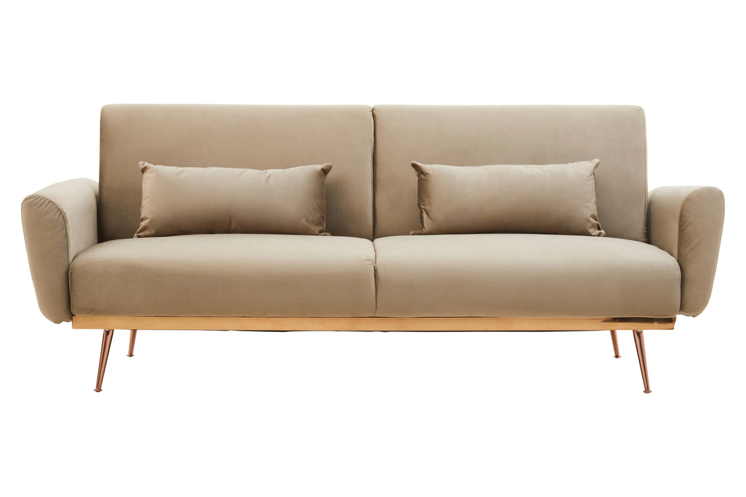 Halton Mink Velvet Sofa Bed Studio 55
