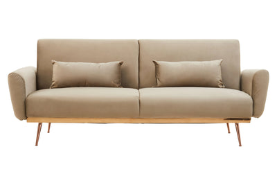Halton Mink Velvet Sofa Bed Studio 55