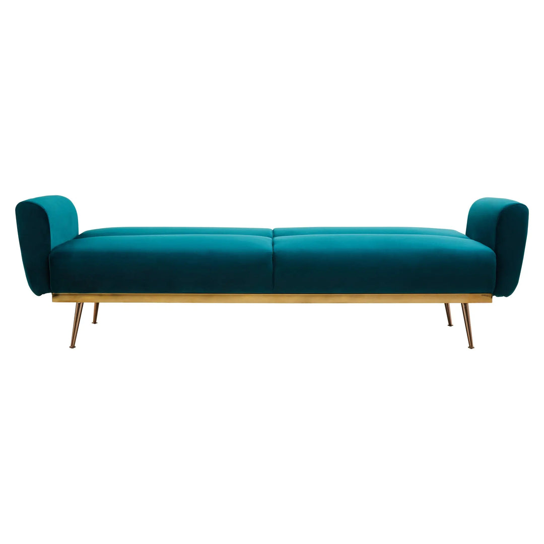 Halton Green Velvet Sofa Bed Studio 55