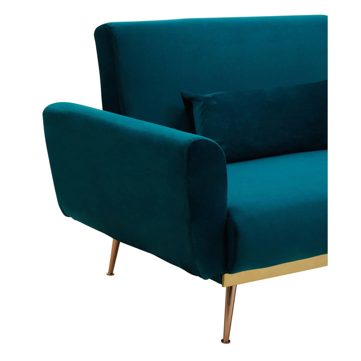 Halton Green Velvet Sofa Bed Studio 55