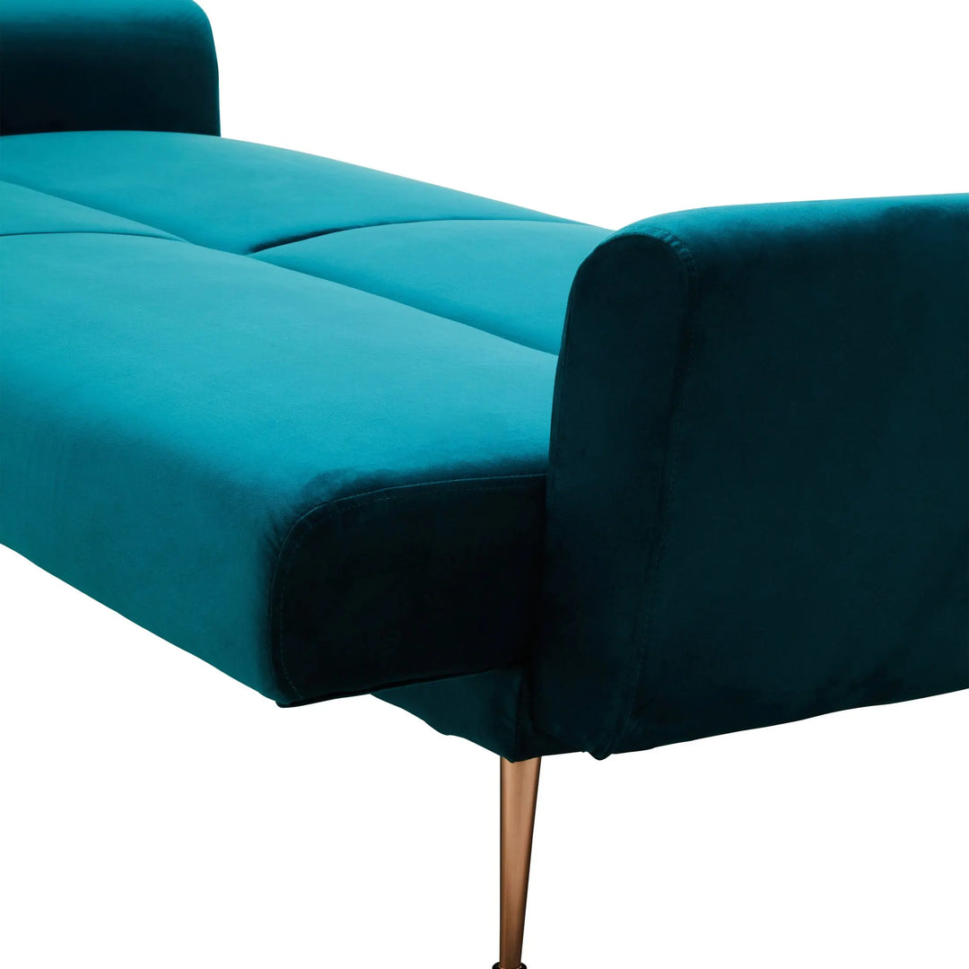 Halton Green Velvet Sofa Bed Studio 55