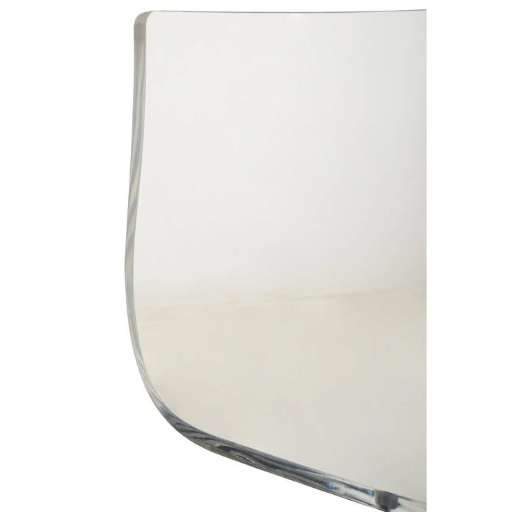 Bayona Clear Acrylic Bar Stool with Black Base & Footrest Studio 55