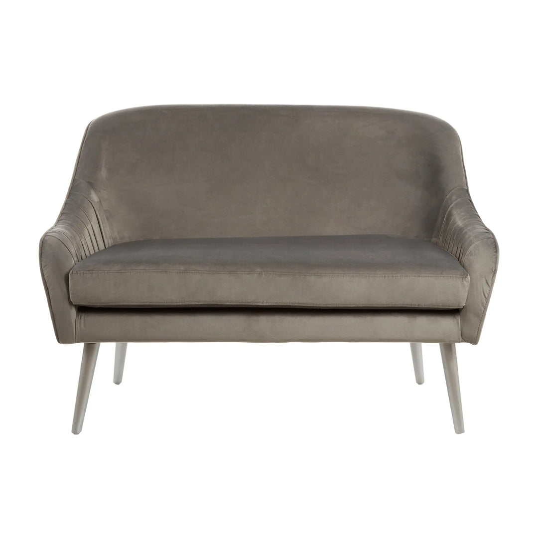 Lucero Grey Velvet Sofa Studio 55