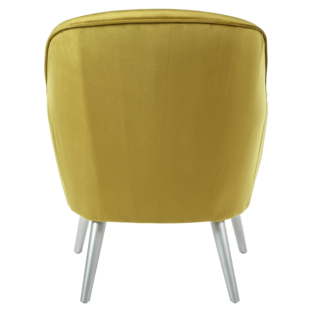 Louxen Mustard Velvet Armchair Studio 55