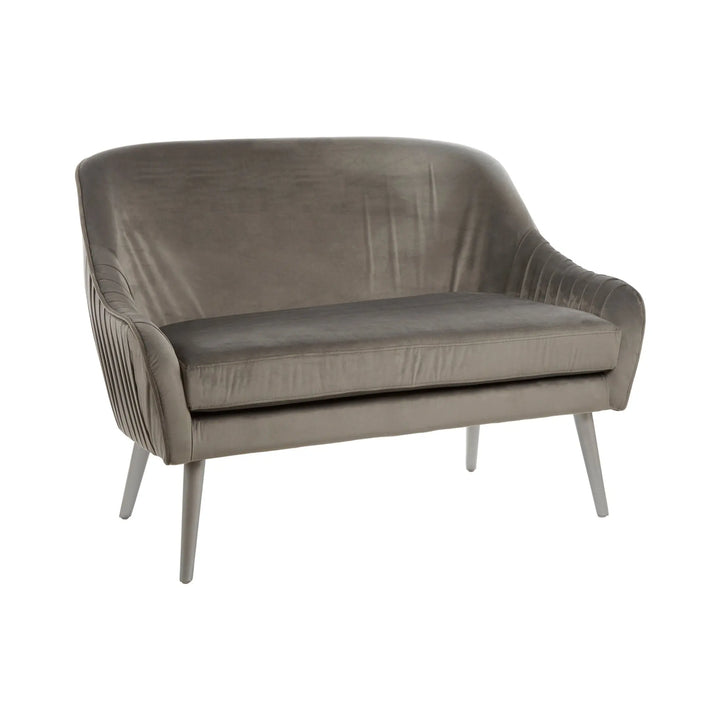 Lucero Grey Velvet Sofa Studio 55