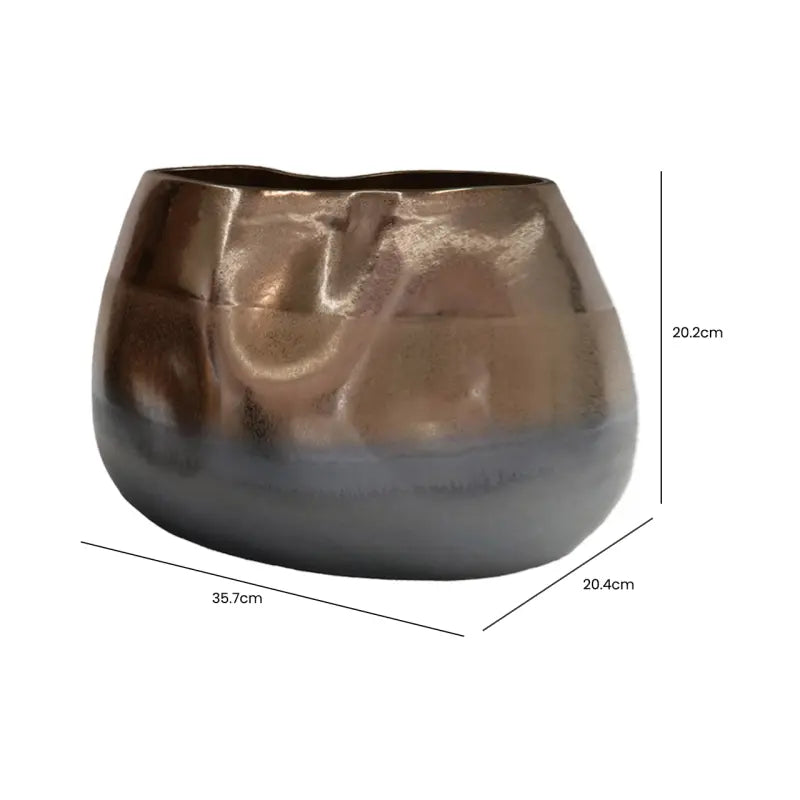 Black and Gold Ceramic Vase Lina Home