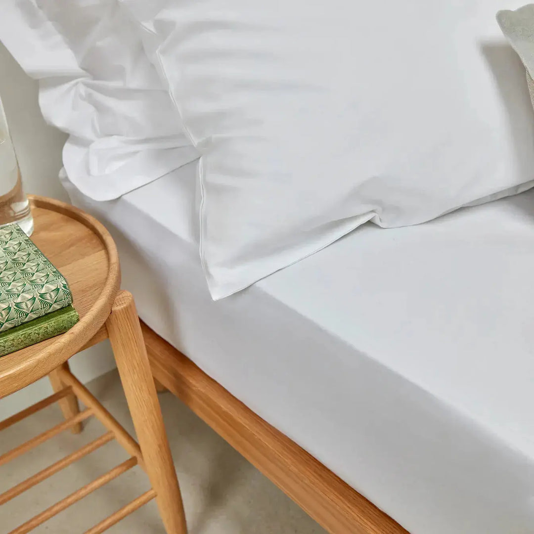 Christy 200 Thread Count Organic King Fitted Sheet White CHRISTY LUX-HOM