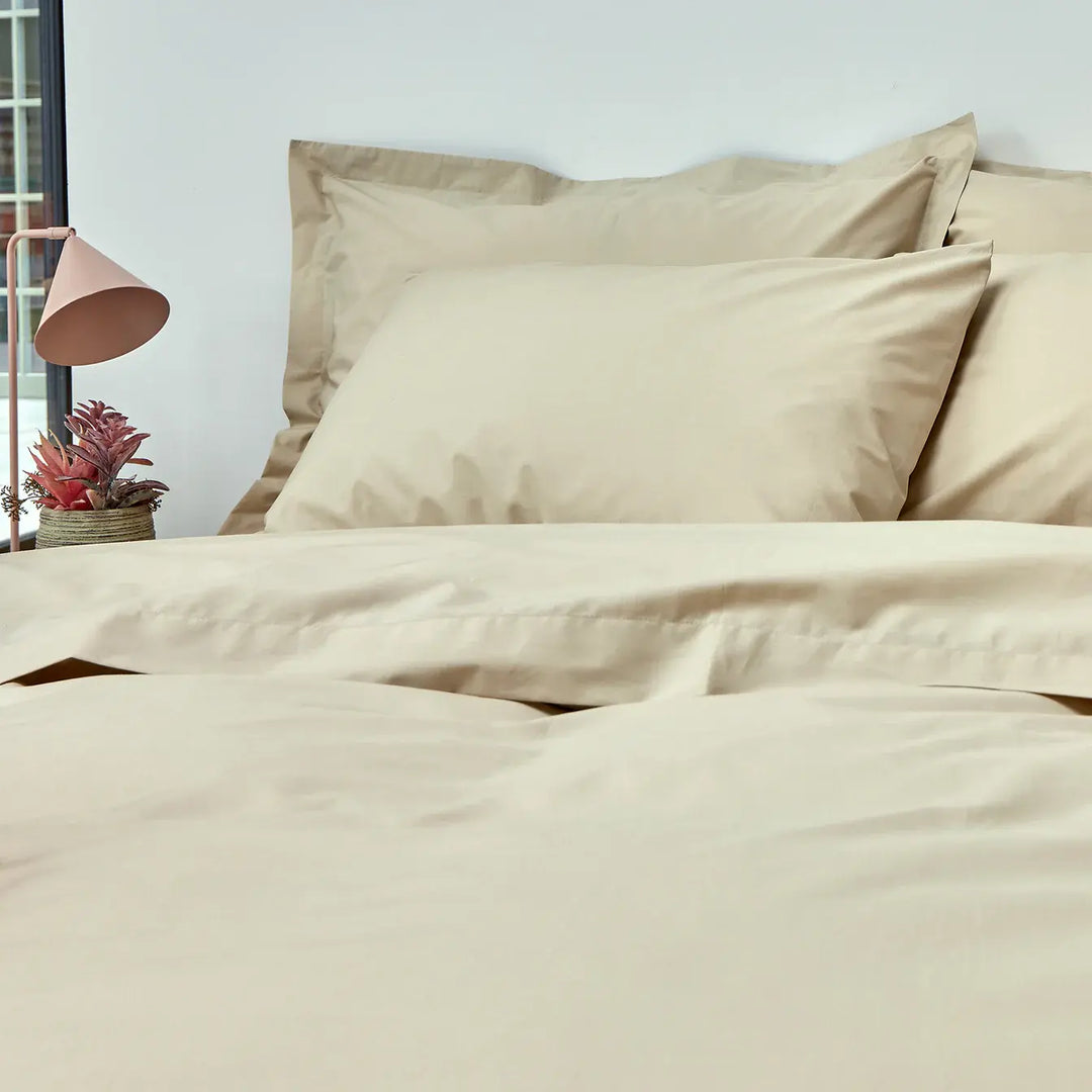 Christy 200 Thread Count Organic Super King Flat Sheet Hazelnut CHRISTY LUX-HOM