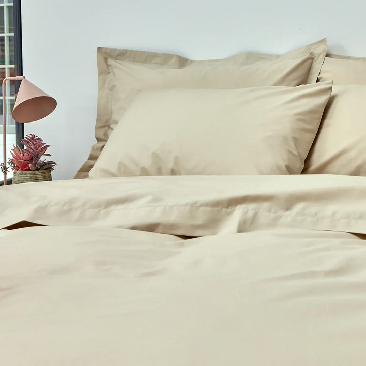 Christy 200 Thread Count Organic Super King Flat Sheet Hazelnut CHRISTY LUX-HOM