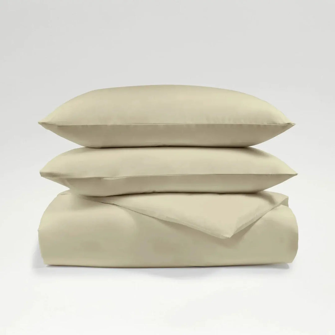 Christy 200 Thread Count Organic Super King Duvet Set Hazelnut CHRISTY LUX-HOM