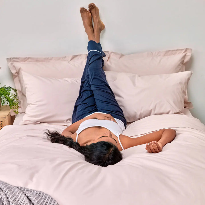 Christy 200 Thread Count Organic Super King Flat Sheet Powder Pink CHRISTY LUX-HOM