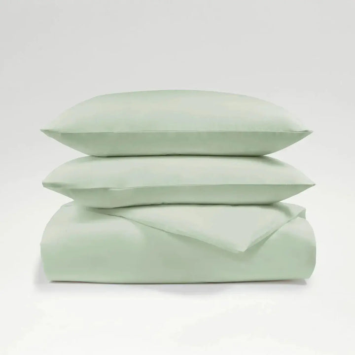 Christy Pure Organic Cotton Super King Duvet Set Sage Christy