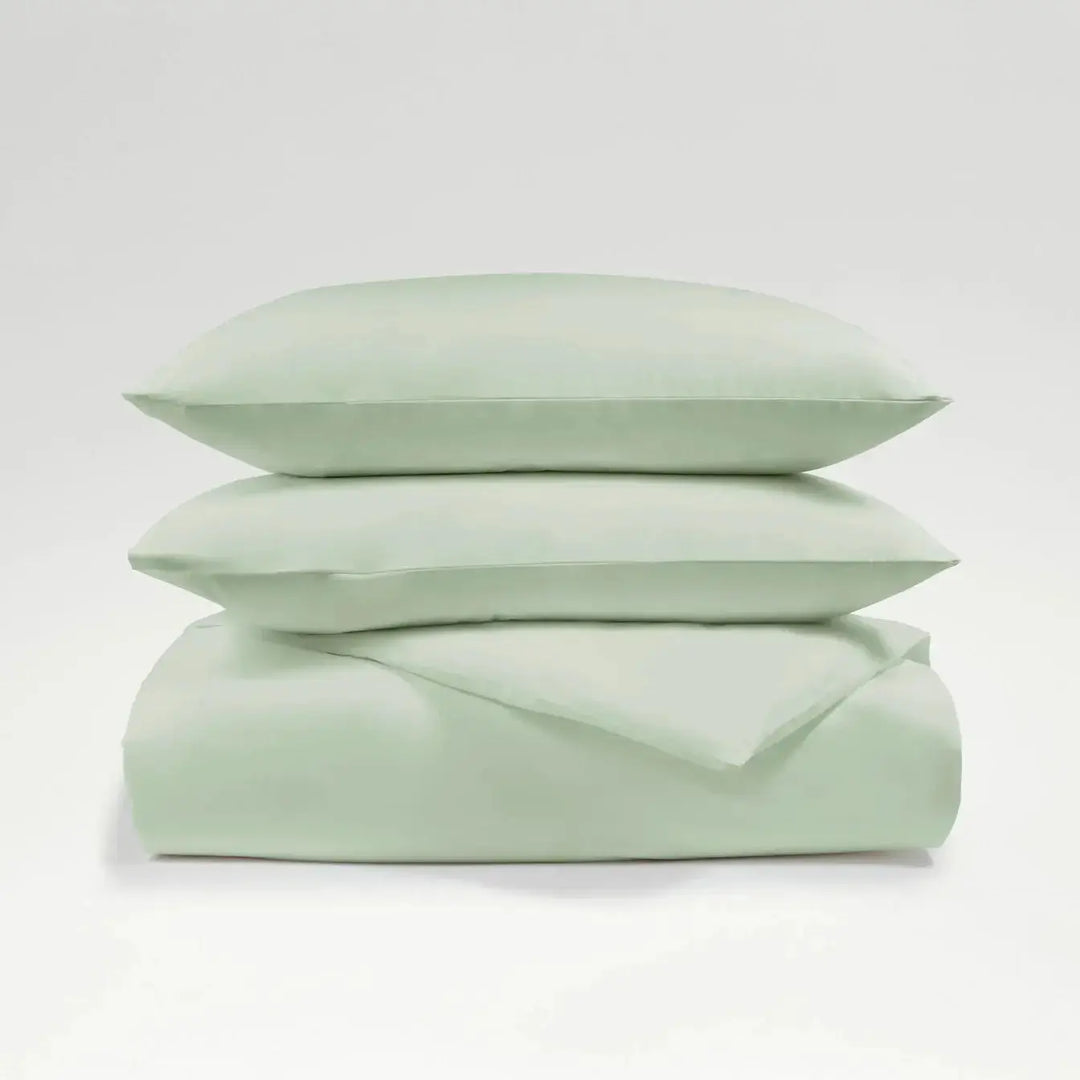 Christy Pure Organic Cotton King Duvet Set Sage Christy