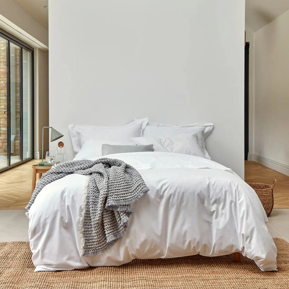 Christy 200 Thread Count Organic Super King Flat Sheet White CHRISTY LUX-HOM