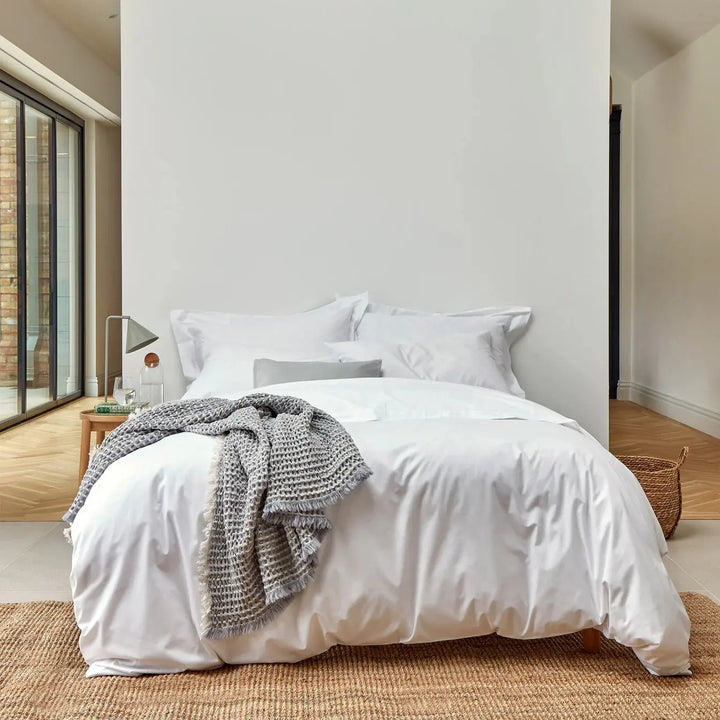 Christy 200 Thread Count Organic Super King Flat Sheet White CHRISTY LUX-HOM