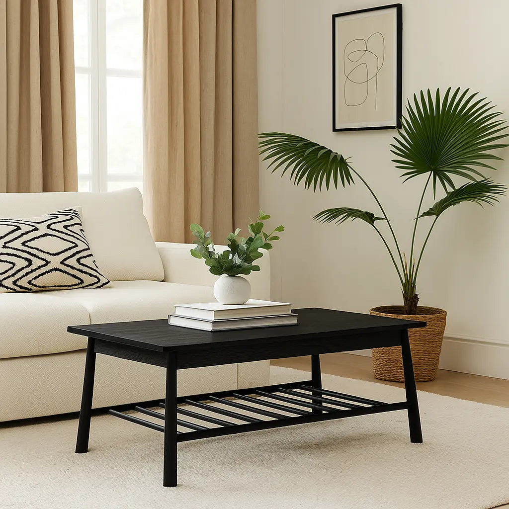 Ashcombe Rectangle Coffee Table in Black Gallery