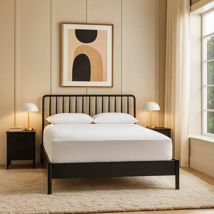 Ashcombe Spindle Double Bed in Black Gallery