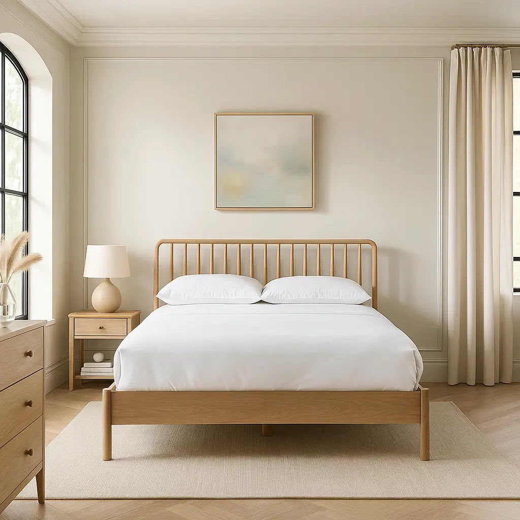 Ashcombe Super King Spindle Bed in Oak Gallery