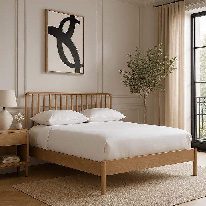 Ashcombe Super King Spindle Bed in Oak Gallery