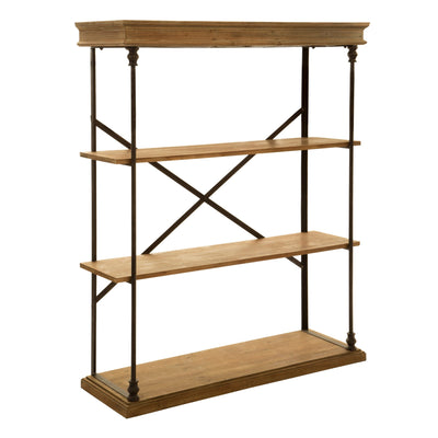 Hudson 3 Tier Wood & Metal Shelf Unit Studio 55