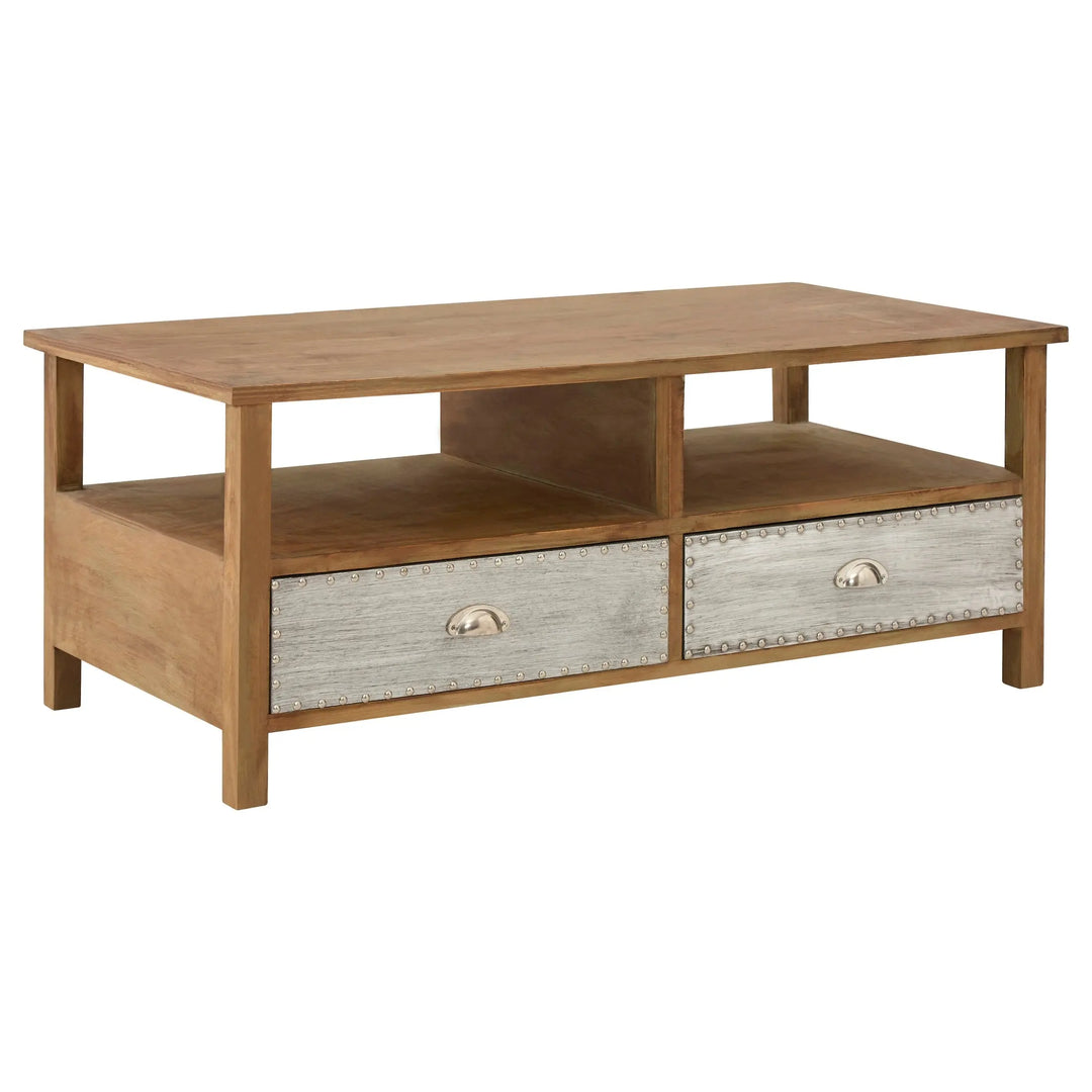 Shoreham Wooden Coffee Table with 2 Drawers Studio 55