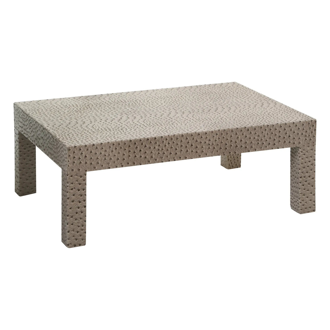 Ostria Natural Leather Effect Coffee Table Studio 55