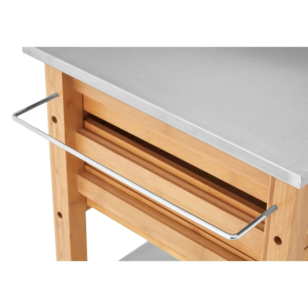 Harwell Bamboo Four Drawer Kitchen Trolley Studio 55