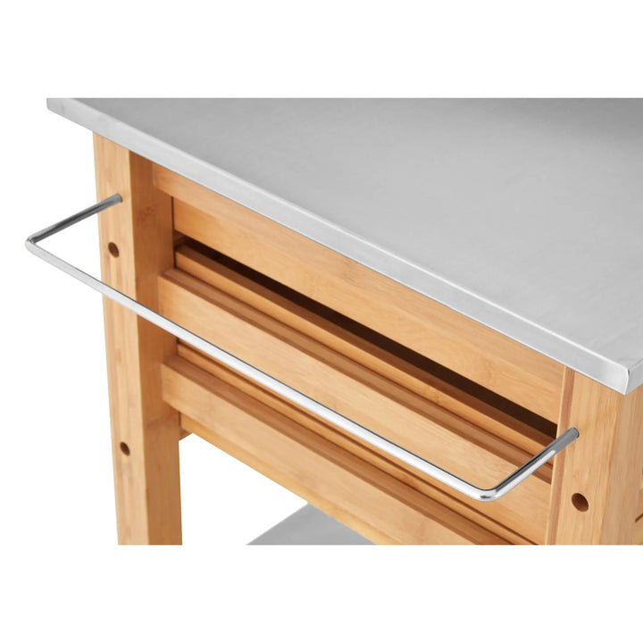 Harwell Bamboo Four Drawer Kitchen Trolley Studio 55