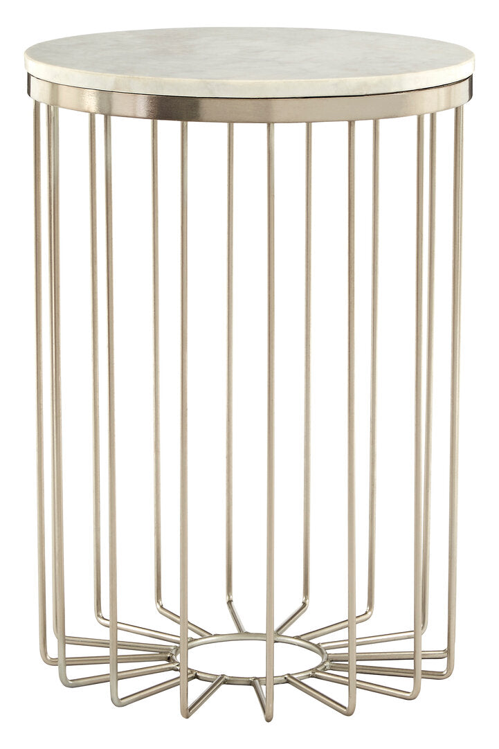 Templaro White Marble Cage Design Iron Table Studio 55