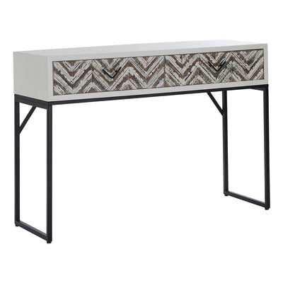 Lazano Wooden Console Table with 2 Drawers – Geometric Studio 55