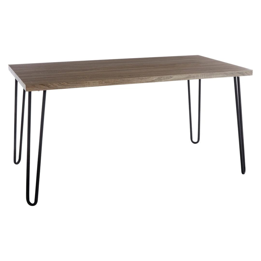 Borren Veneer Top And Metal Legs Dining Table Studio 55
