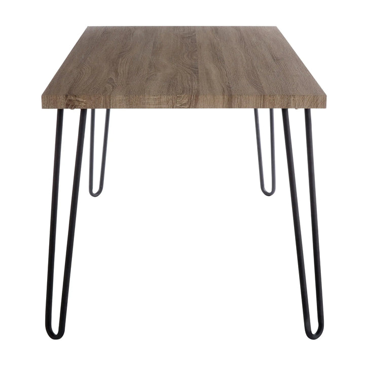 Borren Veneer Top And Metal Legs Dining Table Studio 55