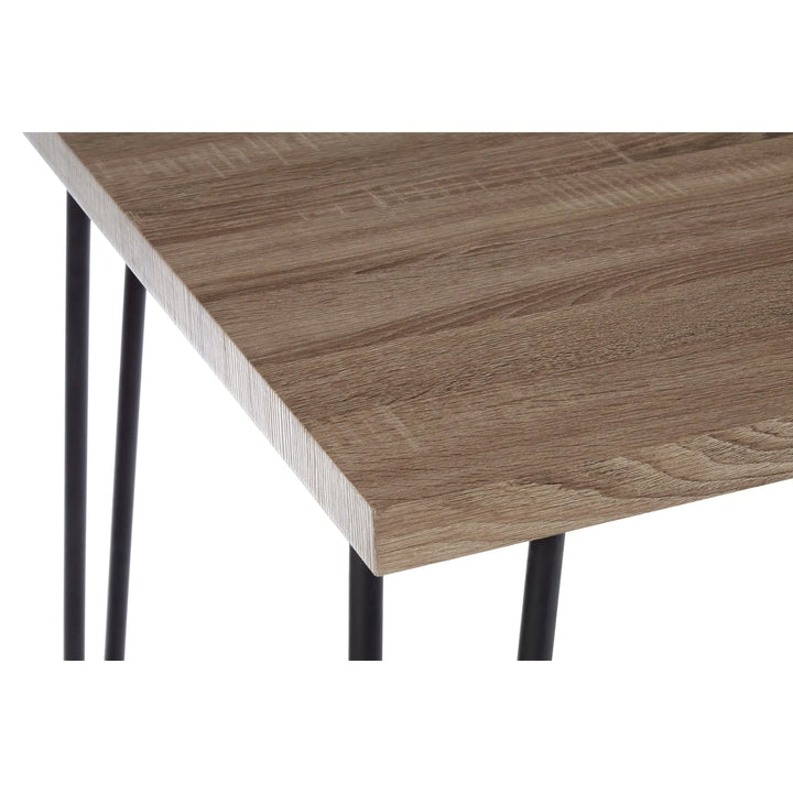 Borren Veneer Top And Metal Legs Dining Table Studio 55