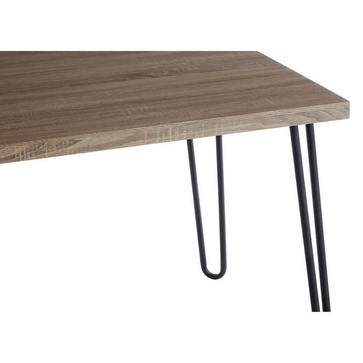 Borren Veneer Top And Metal Legs Dining Table Studio 55