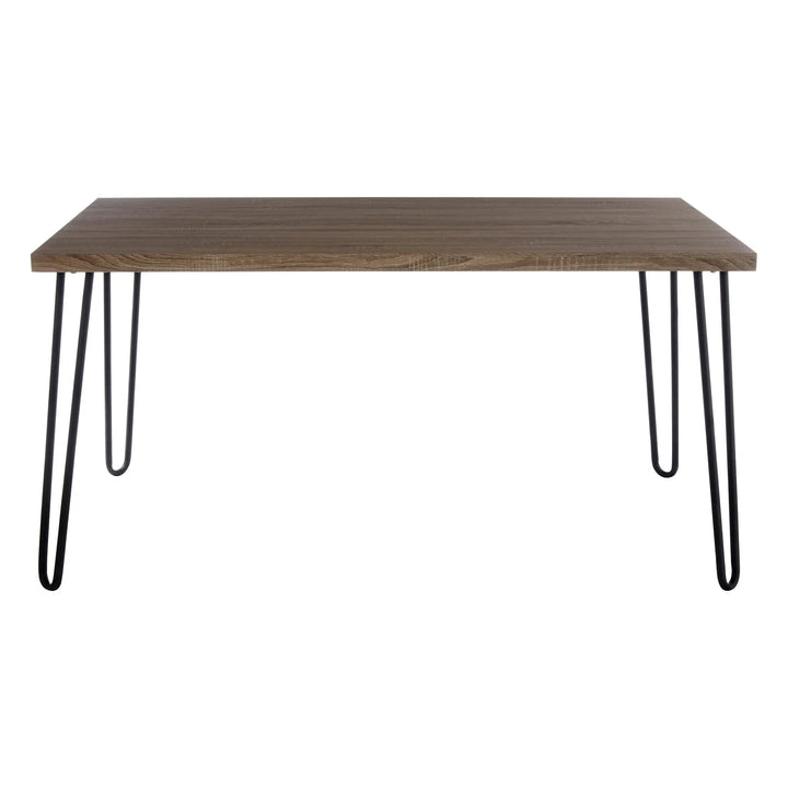 Borren Veneer Top And Metal Legs Dining Table Studio 55