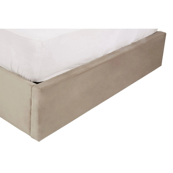 Hanaya Mink Velvet Ottoman Double Bed Studio 55