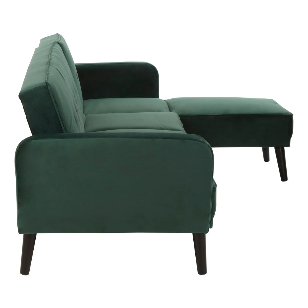 Solara 3 Seat Green Sofa Bed Studio 55