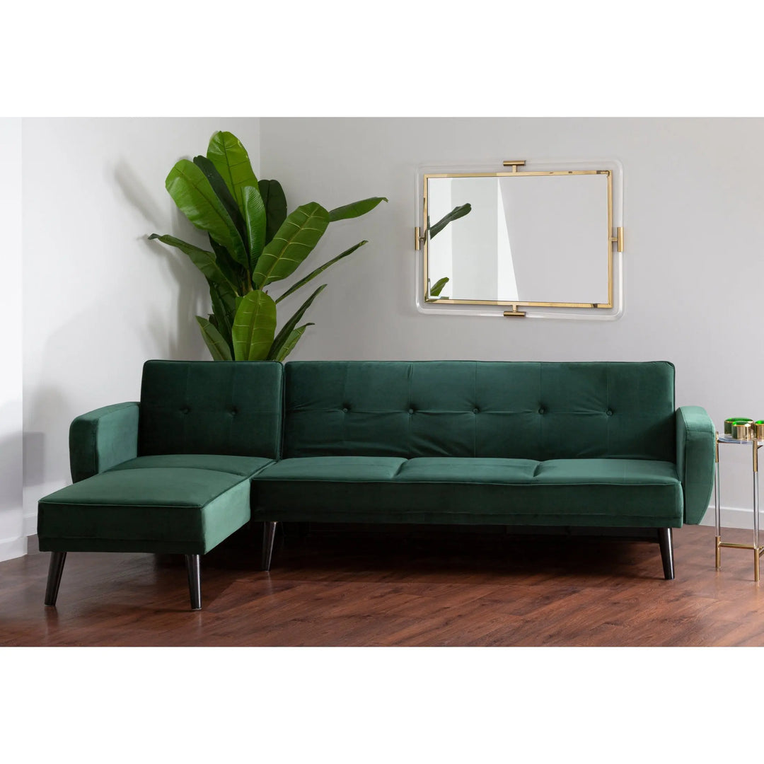 Solara 3 Seat Green Sofa Bed Studio 55