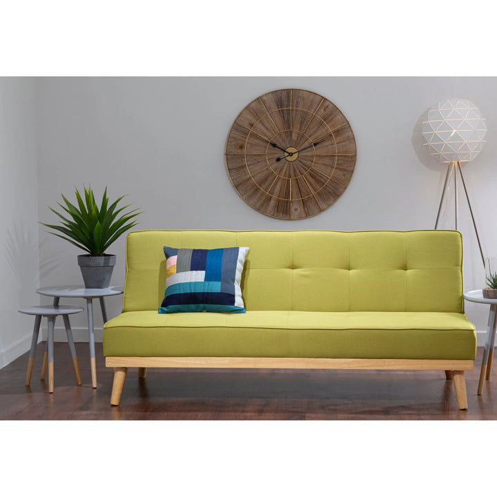 Stockdale 3 Seat Green Sofa Bed Studio 55