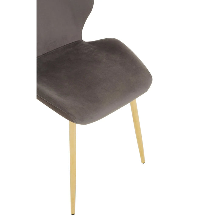 Wivaro Smoked Glass Dining Table with 6 Chairs Set Studio 55