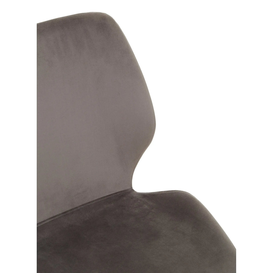 Wivaro Smoked Glass Dining Table with 6 Chairs Set Studio 55